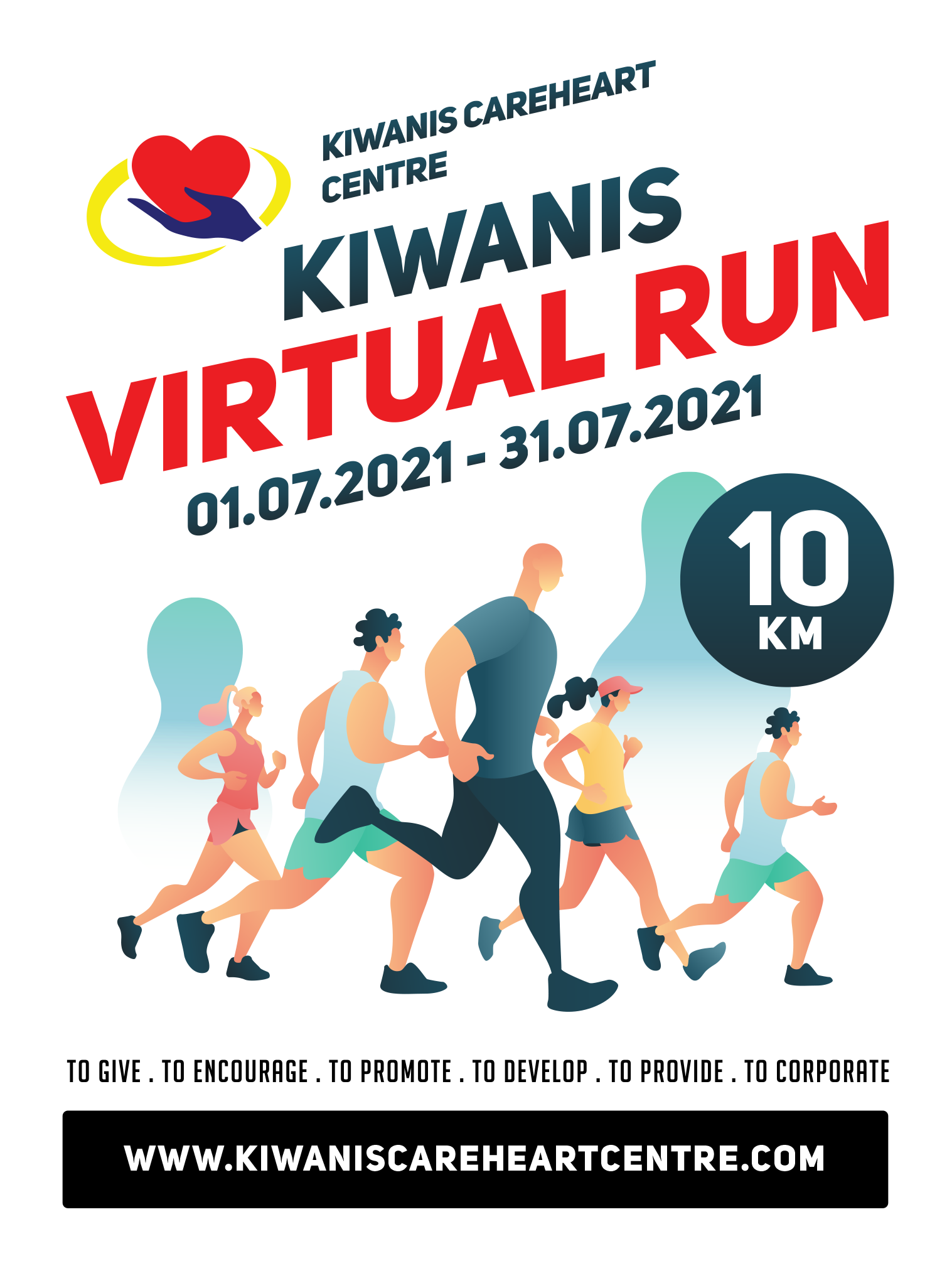 Kiwanis CareHeart Virtual Run 2021